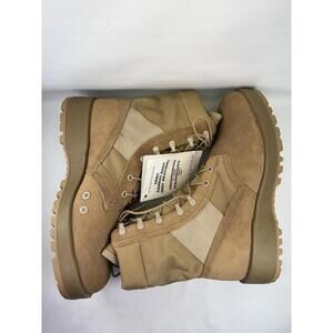Rocky Military Combat Boots Coyote Suede Cordura Vibram Hot Weather US 10.5B